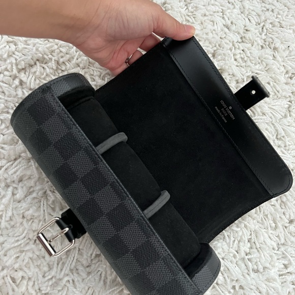 Damier Graphite 3 Watch Travel Case - Picture 7 of 14